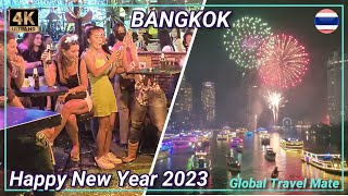 Happy New Year Countdown 2023 from Bangkok Thailand Sukhumvit Soi 11 Party [upl. by Searle989]