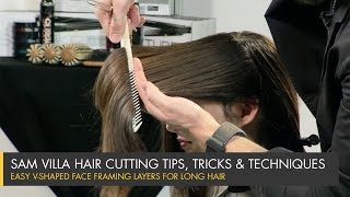 The Secret to Long Hair Transformation Perfect Face Framing Layers [upl. by Bigot]