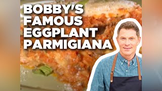 Bobby Flays Famous Eggplant Parmigiana  Throwdown with Bobby Flay  Food Network [upl. by Namya]