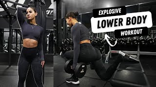 EXPLOSIVE LEG DAY  LOWER BODY WORKOUT WITH ANALIS CRUZ [upl. by Eednus]