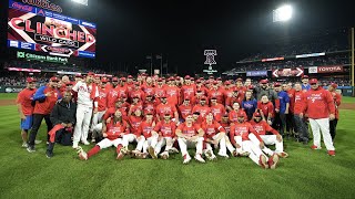 The reigning NL Champs are back in the postseason Phillies walkoff to punch their ticket [upl. by Airemat]