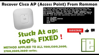 How To Recover Cisco AP Access Point From Rommon Mode  ITCHAMPX [upl. by Gavrah716]