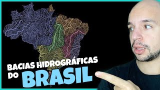 Bacias hidrográficas do Brasil  Hidrografia do Brasil  Aula completa  Ricardo Marcílio [upl. by Rurik]