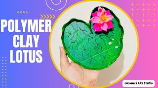 DIY  Polymer Clay Lotus  Silicone Clay Lotus flower making TUTORIAL ononnasartstudio [upl. by Payton461]