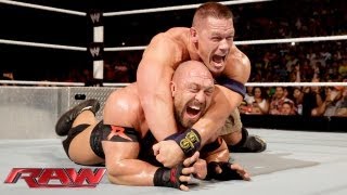 John Cena vs Ryback  Tables Match Raw July 29 2013 [upl. by Skiest]