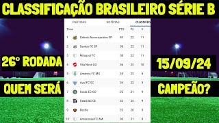 ✔️SENSACIONALTABELA DO CAMPEONATO BRASILEIRO SERIE B ✔️CLASSIFICAÇÃO DO BRASILEIRÃO 2024 HOJE JOGOS [upl. by Azriel688]