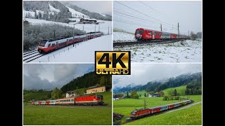 4KVonatok AusztriábanBahnverkehr im Österreich 2024 [upl. by Sirej]