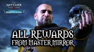 The Witcher 3 Wild Hunt  Hearts of Stone  All rewards from Master Mirror [upl. by Araet]