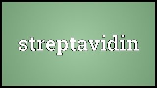 Streptavidin Meaning [upl. by Hoi]