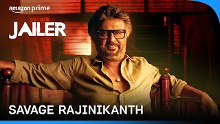 Rajinikanth is a mastermind 😎  Jailer  Prime Video India [upl. by Aketal9]