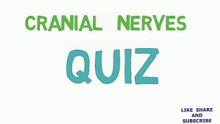 CRANIAL NERVES QUIZ  Medical Exam Preparation  FMGE MCI [upl. by Atolrac]