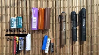 3 Streamlight Microstream Flashlights and some Flashlight Technology Talk by Shortcut Reviews [upl. by Airamak]