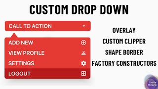 Custom DropDown  Flutter UI [upl. by Mapes]