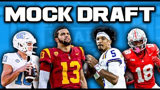 2024 NFL Mock Draft Post Free Agency WITH TRADES [upl. by Onimixam311]