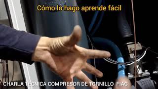 CHARLA TECNICA COMPRESOR DE TORNILLO FIAC [upl. by Jaddo]