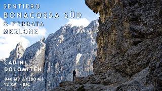 Sentiero Bonacossa amp Via Ferrata Merlone Cadini  Dolomiten [upl. by Knuth670]