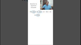 Solución Ecuación primer grado 01 parte 03 maths algebra matematicas matematicasfaciles [upl. by Orapma]