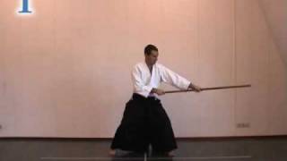 Aikido instruction 13 jo kata [upl. by Etteneg]