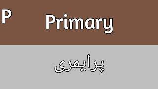 Primary Meaning In Urdu [upl. by Assilev]