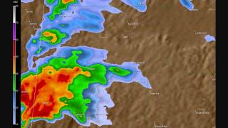 Doppler Radar  Hackleburg Alabama EF5 Tornado [upl. by Mcclimans]