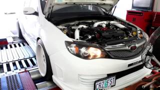 400WHP Built 08 WRX STI Hatchback Dyno [upl. by Ahsille632]