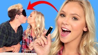 LIP BALM KISSING CHALLENGE  VS w Jordyn Jones and Jordan Beau [upl. by Evol]