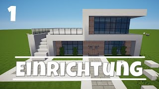 MINECRAFT MODERNES HAUS einrichten TUTORIAL 12 HAUS 121 [upl. by Dinan231]