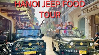 Hanoi Jeep Food Tour  Hanoi Treasure Food Tours hanoijeepfoodrour hanoijeepfoodtours jeeptour [upl. by Hanaj]