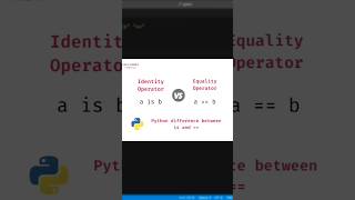 Identify Operator VS  in PythonPython TamilPython For BeginnersCrazy Codes shorts python [upl. by Torin577]