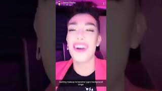 James Charles singing Taste by Tyga [upl. by Einahc]