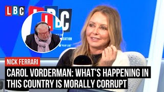 Carol Vorderman What is happening in this wonderful country of ours is morally corrupt [upl. by Laup]