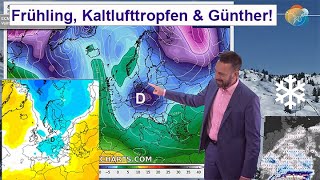 Frühling Kaltlufttropfen amp Günther Und was ist mit Schnee Wettervorhersage 0110032024 [upl. by Boote]