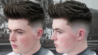 HOW TO STYLE A TEXTURED QUIFF  MENS HAIRSTYLE VIDEO NEW 2017 [upl. by Oznol]