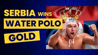 Water Polo Team Serbia Wins Third Consecutive Olympic Gold [upl. by Gans]