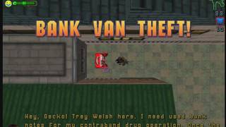 Grand Theft Auto GTA 2 Downtown District  Zaibatsu Job 7  Bank Van Theft Walkthrough [upl. by Zuliram]