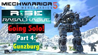 Rise of Rasalhague Episode 4 Gunzburg Missions NO LANCEMATES Mechwarrior 5 Mercenaries [upl. by Shimberg]