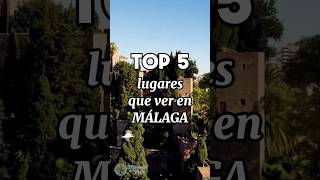 5 lugares que ver en Málaga 🔵 [upl. by Lundquist]