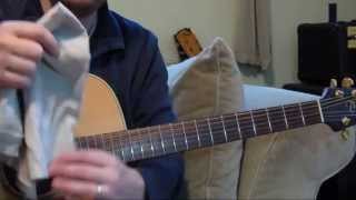 Cleaning Guitar Strings  How To Clean The Strings Of Your Guitar [upl. by Norreht668]