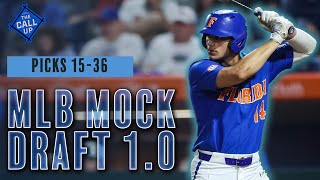 2023 MLB Mock Draft 10 Picks 1536 [upl. by Aicilef]