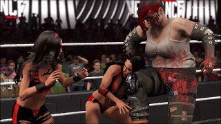 Bella Twins vs Big Bertha Jacobs  WWE 2K22  Royal Girl Fights ❤️ [upl. by Iila]