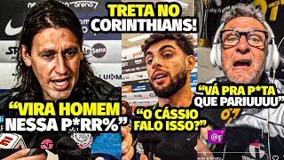 TRETA NET0 FICA TRANSTORNADO E CÁSSIO FICA PUTO AO VIVO APÓS VEXAME DO CORINTHIANS [upl. by Nesbitt]