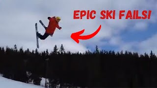 Ski Fails Compilation 2024  Hilarious Moments on the Slopes [upl. by Ecinnej755]