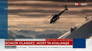 Schior olandez mort în avalanșă în România [upl. by Ramad]