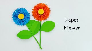 How To Make Easy Paper Flowers For Kids  Nursery Craft Ideas  Paper Craft Easy  KIDS crafts [upl. by Minica]