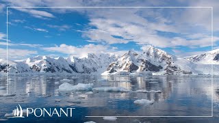 Une journée en péninsule Antarctique à 360°  PONANT [upl. by Tihom]