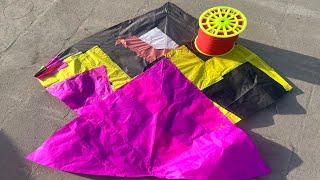 Shopper Ki Kite Banane Ka Treeka  How to Kite Making At Home With Plastic Bag  KiteFlying  Kite😱 [upl. by Poirer389]