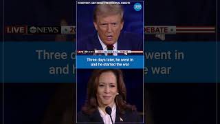 Putin would eat you for lunch Harris and Trump clash over the war in Ukraine [upl. by Nwatna523]