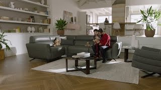 Natuzzi sofas  ICARO Natuzzi Editions motion sofa [upl. by Ailecec]