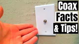 COAX CABLE FACTS SAFETY amp DOS amp DONTS COAX OUTLET INSTALLATION  HOW TO [upl. by Arama531]