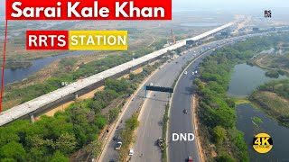 Sarai kale khan rrts station  Delhi Meeurt rrts  rslive  4K [upl. by Renferd]